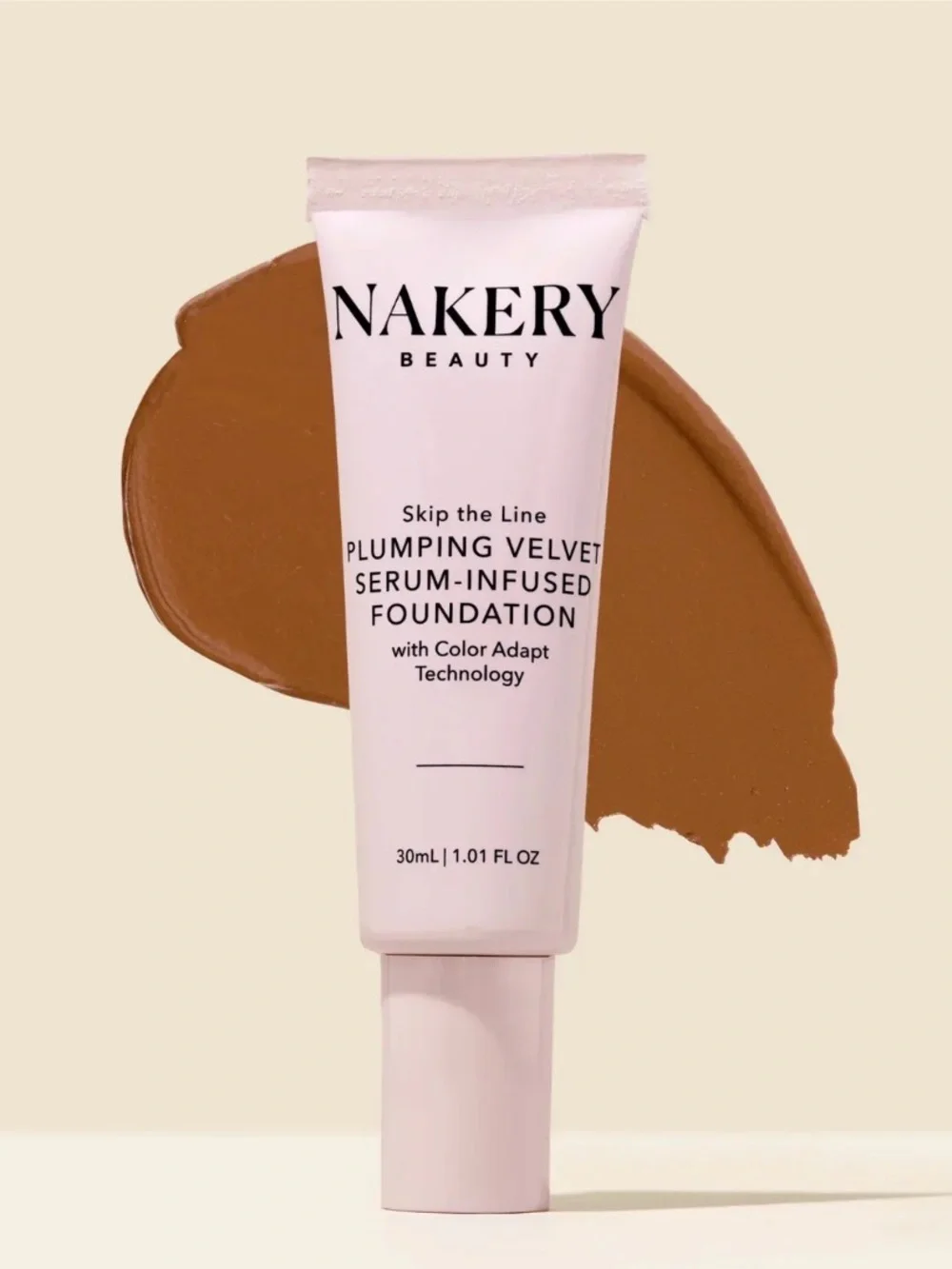 Nakery Beauty Plumping Velvet Serum-Infused Foundation Shade is MEDIUM.  New.